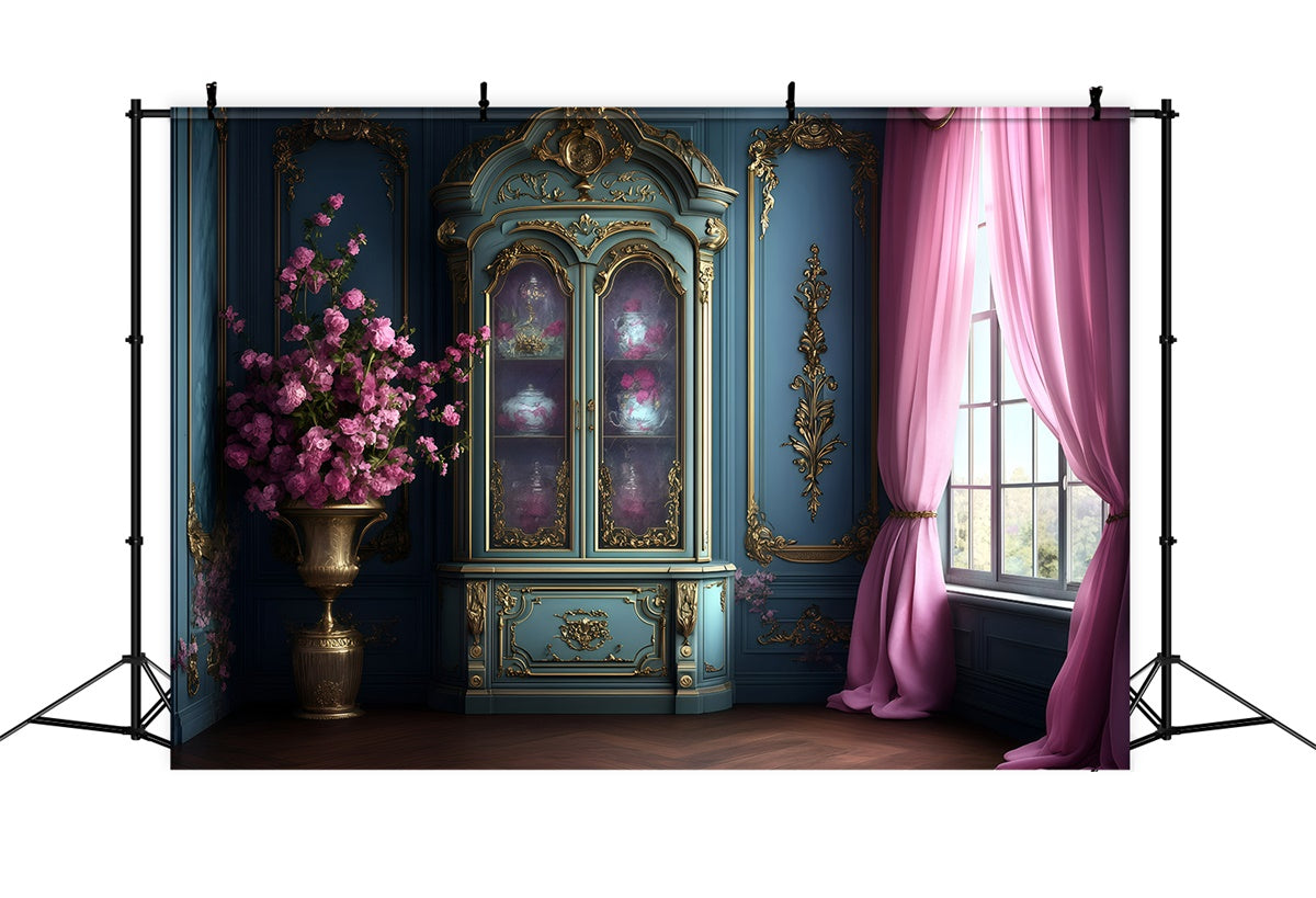 Toile de fond Victorienne Photo Chambre Française Élégante Vintage GQ4-313