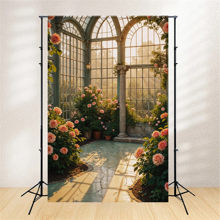 Toile de fond Antique Mur Jardin Floral Pillier Photo Vintage GQ4-339