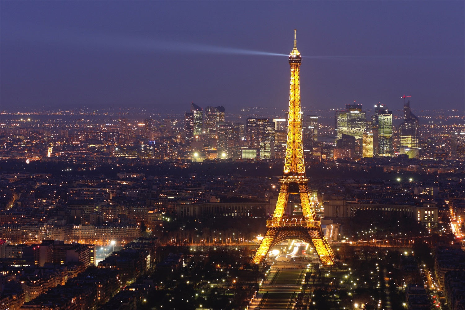 Toile de fond Nuit à Paris Tour Eiffel Étincelante Urbaine GQ4-34