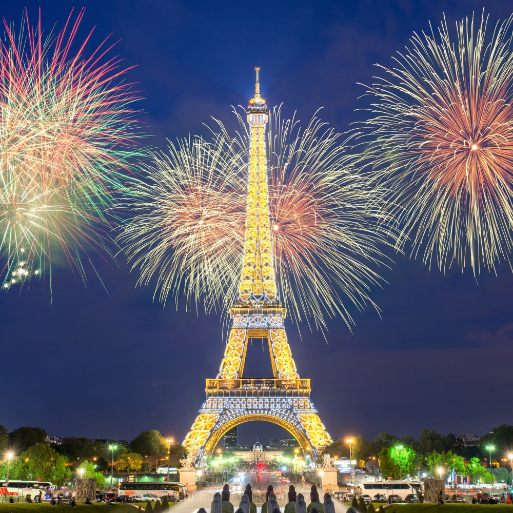 Toile de fond Idées Paris Tour Eiffel Feux d’Artifice Célébration GQ4-43