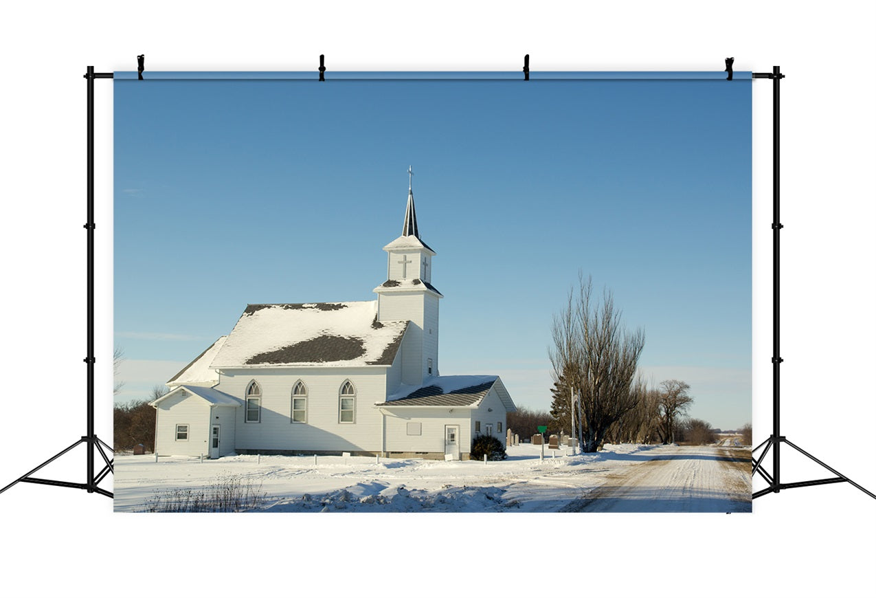 Toile de fond Église Architecture Photo Hiver GQ4-69