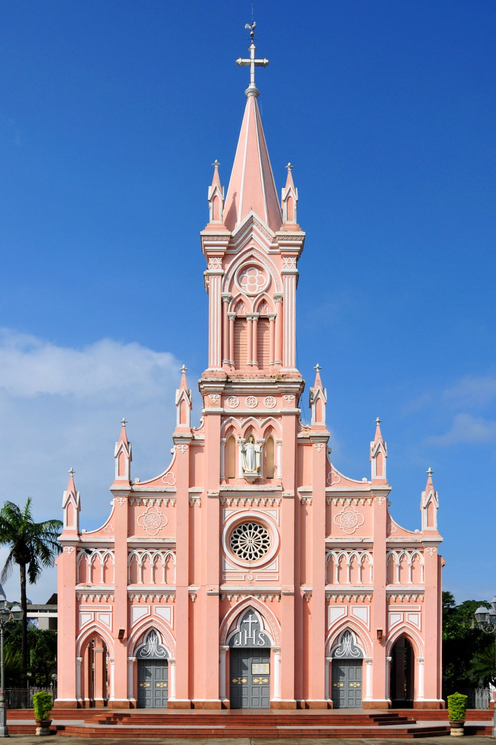 Toile de fond Église Architecture Scène Gothique Rose GQ4-76