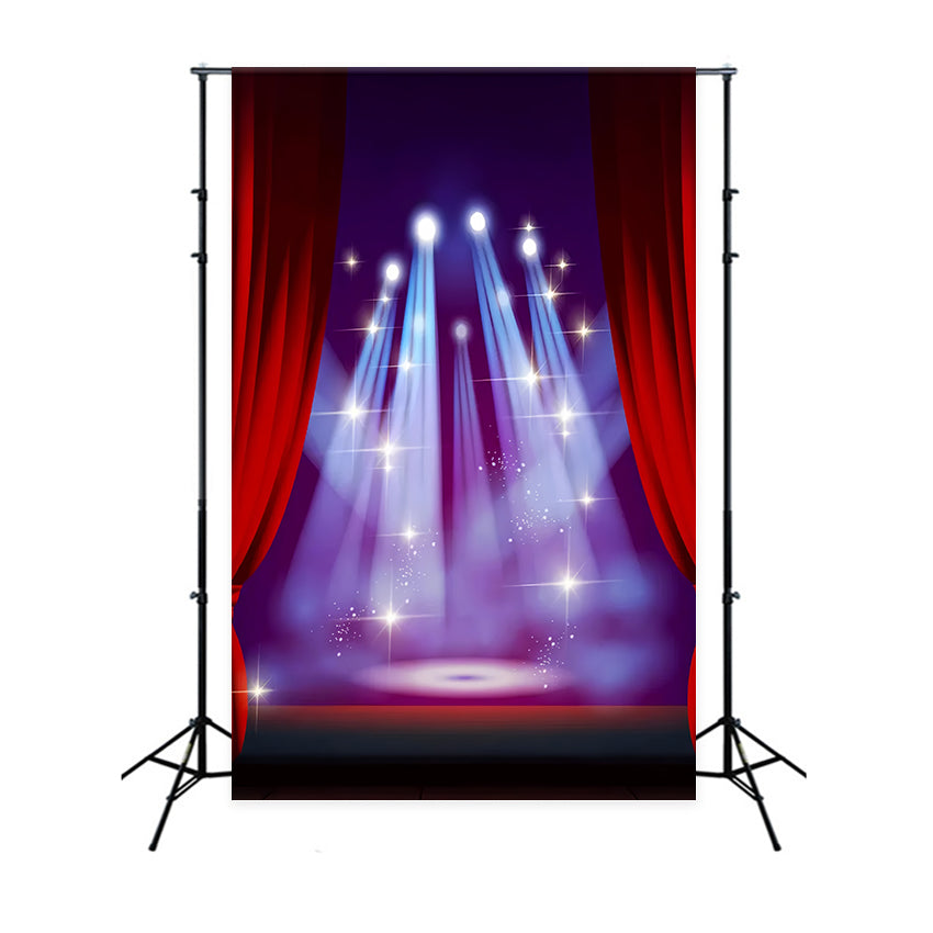 Toile de fond Tapis Rouge Projecteur Bleu Nuit GQ4-79