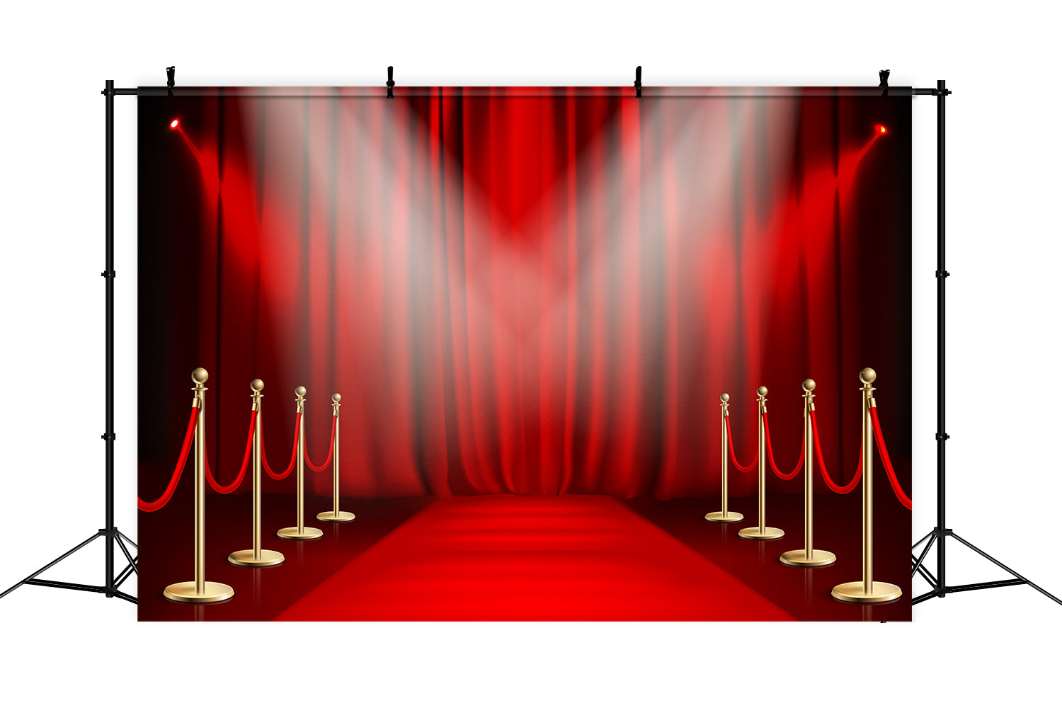 Toile de fond Tapis Rouge Entrée Glamour Tentures Rouges GQ4-81