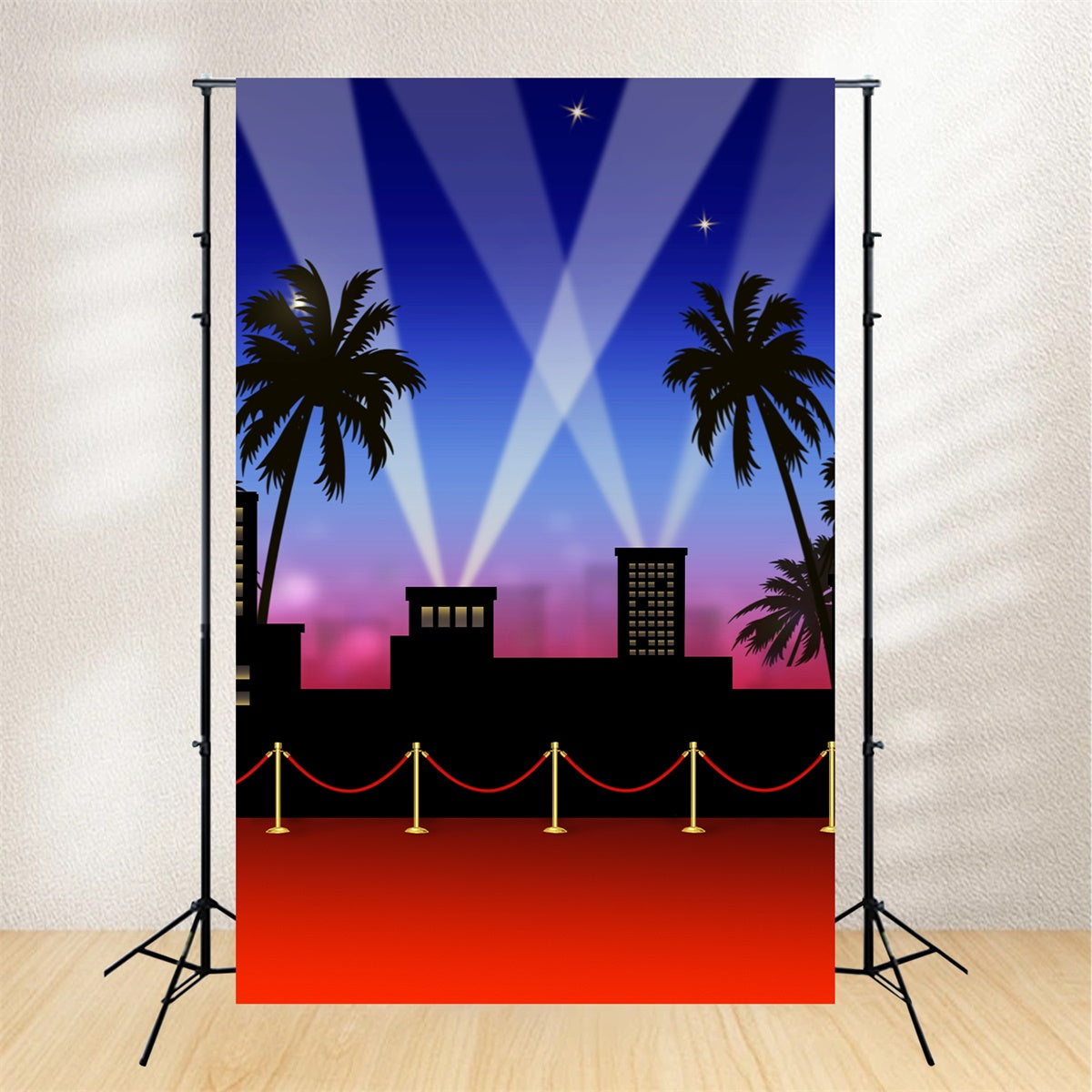 Toile de fond Tapis Rouge Glamour Nuit Lumière Ville GQ4-84
