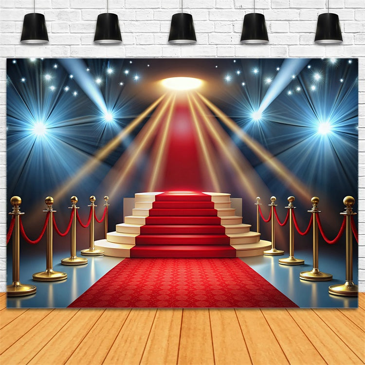 Toile de fond Tapis Rouge Scène Célébration Lumières GQ4-95