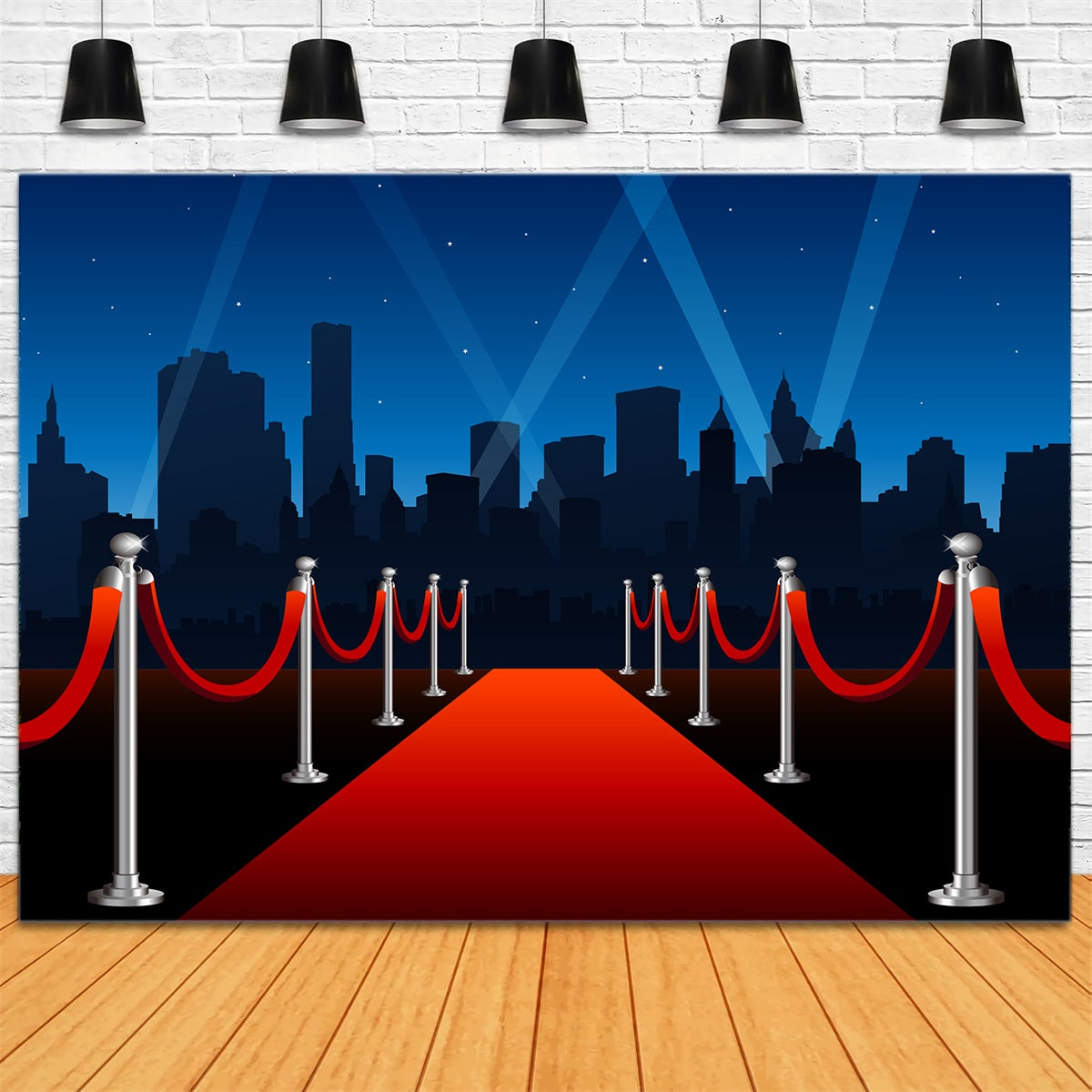 Toile de fond Tapis Rouge Nuit Glamour Ville GQ4-96
