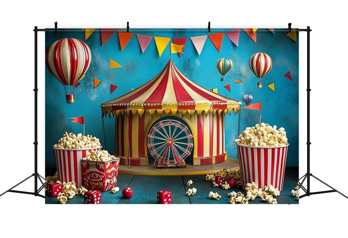 Toile de fond Cirque Tente de Fête Popcorn GQ5-135