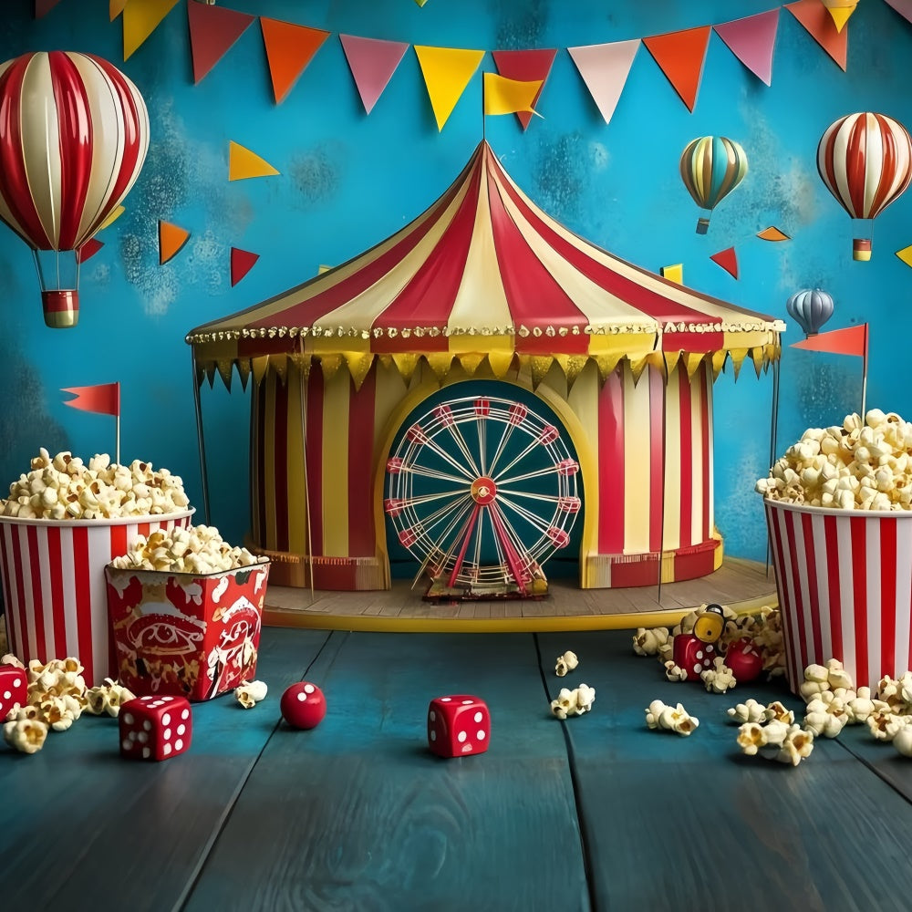 Toile de fond Cirque Tente de Fête Popcorn GQ5-135