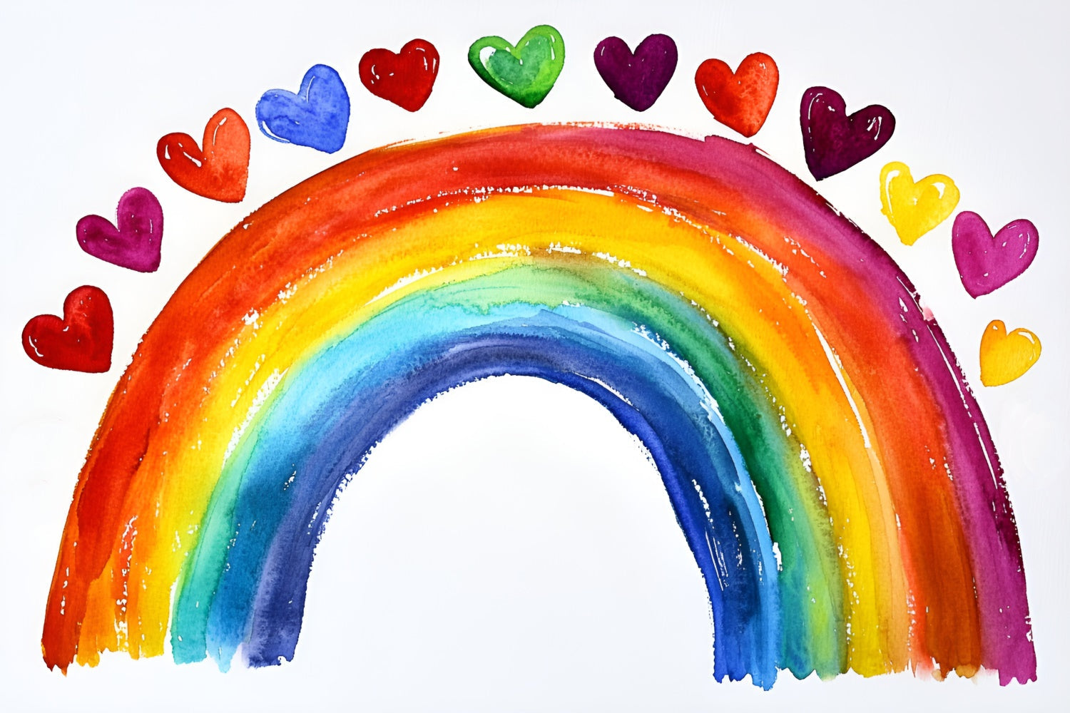 Toile de fond Arc-en-Ciel Cœur Magique Enfants GQ5-143