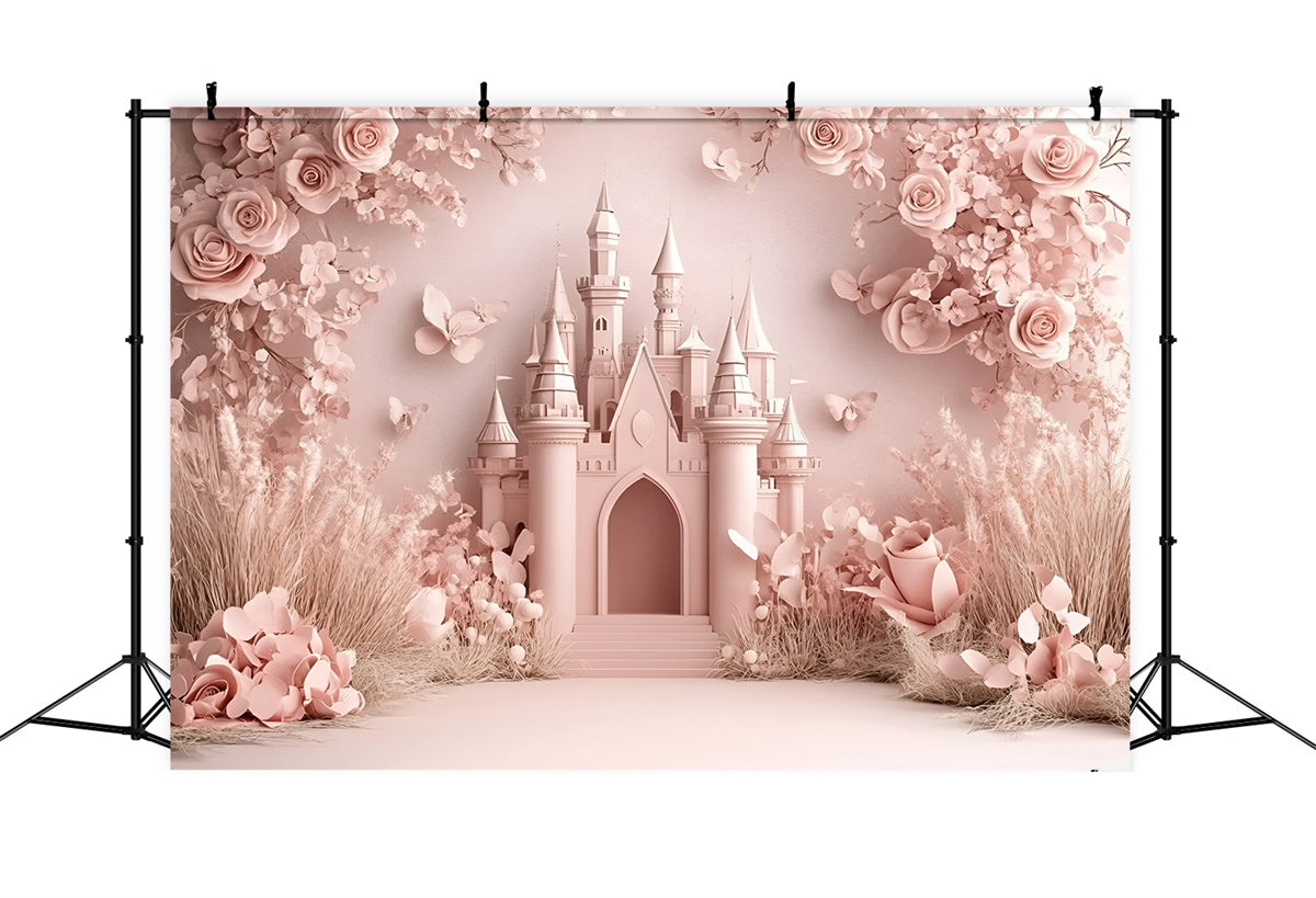 Toile de fond Château Pétales Doux Charme Nouveau-né GQ5-203