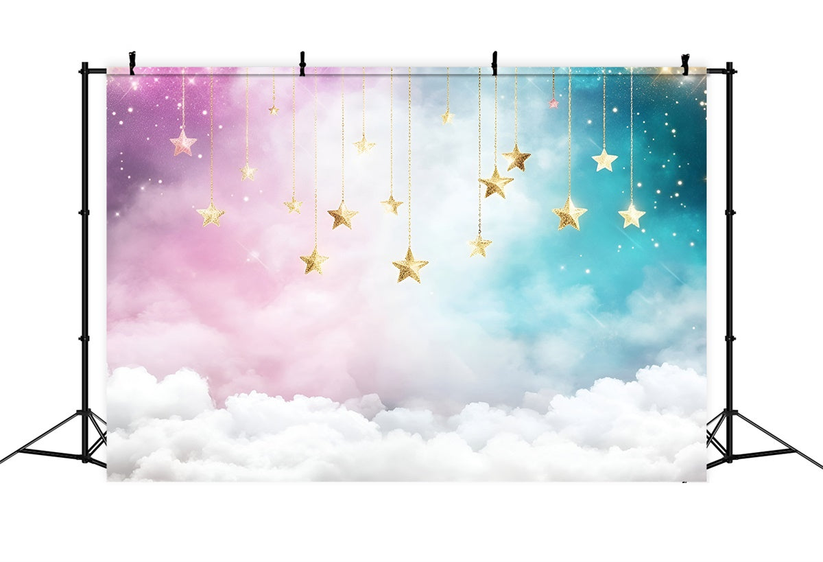 Toile de fond Ciel Étoilé Étoiles Suspendues Ciel Pastel GQ5-53