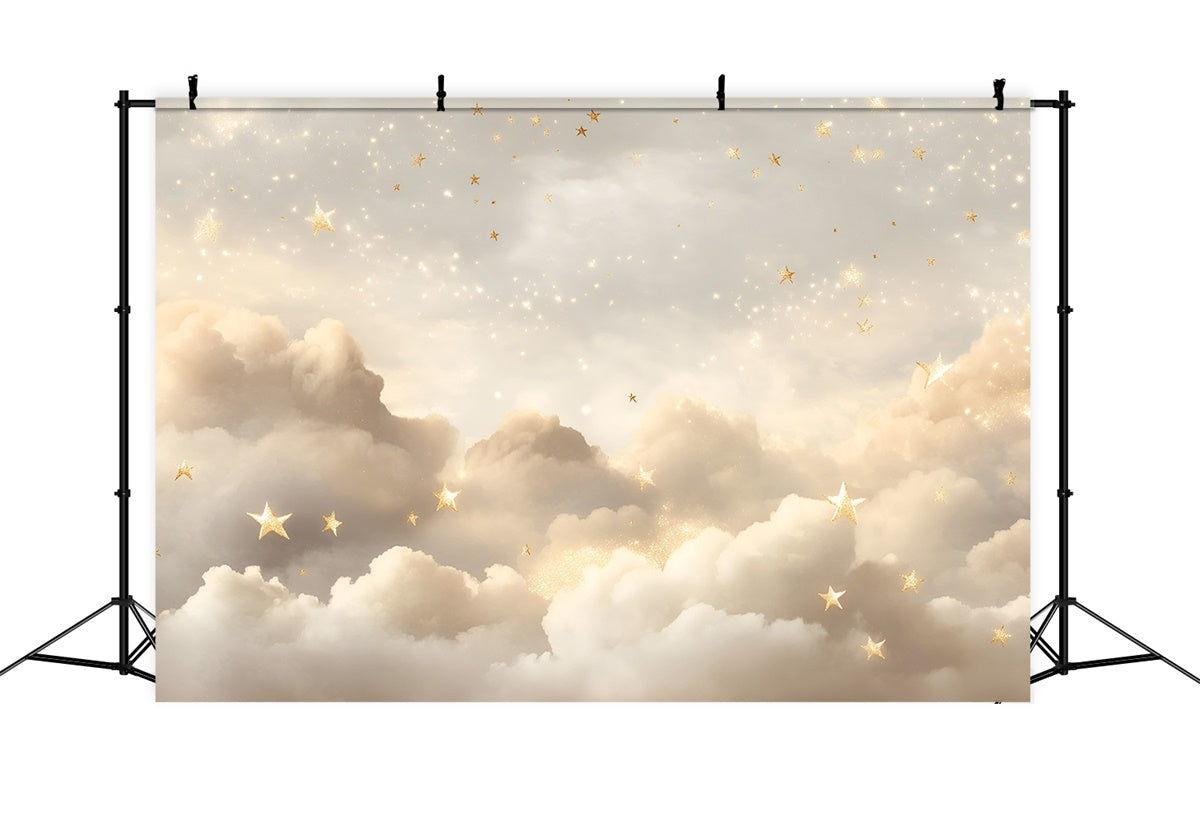 Toile de fond Étoile Dorée Nuages de Rêve GQ5-55