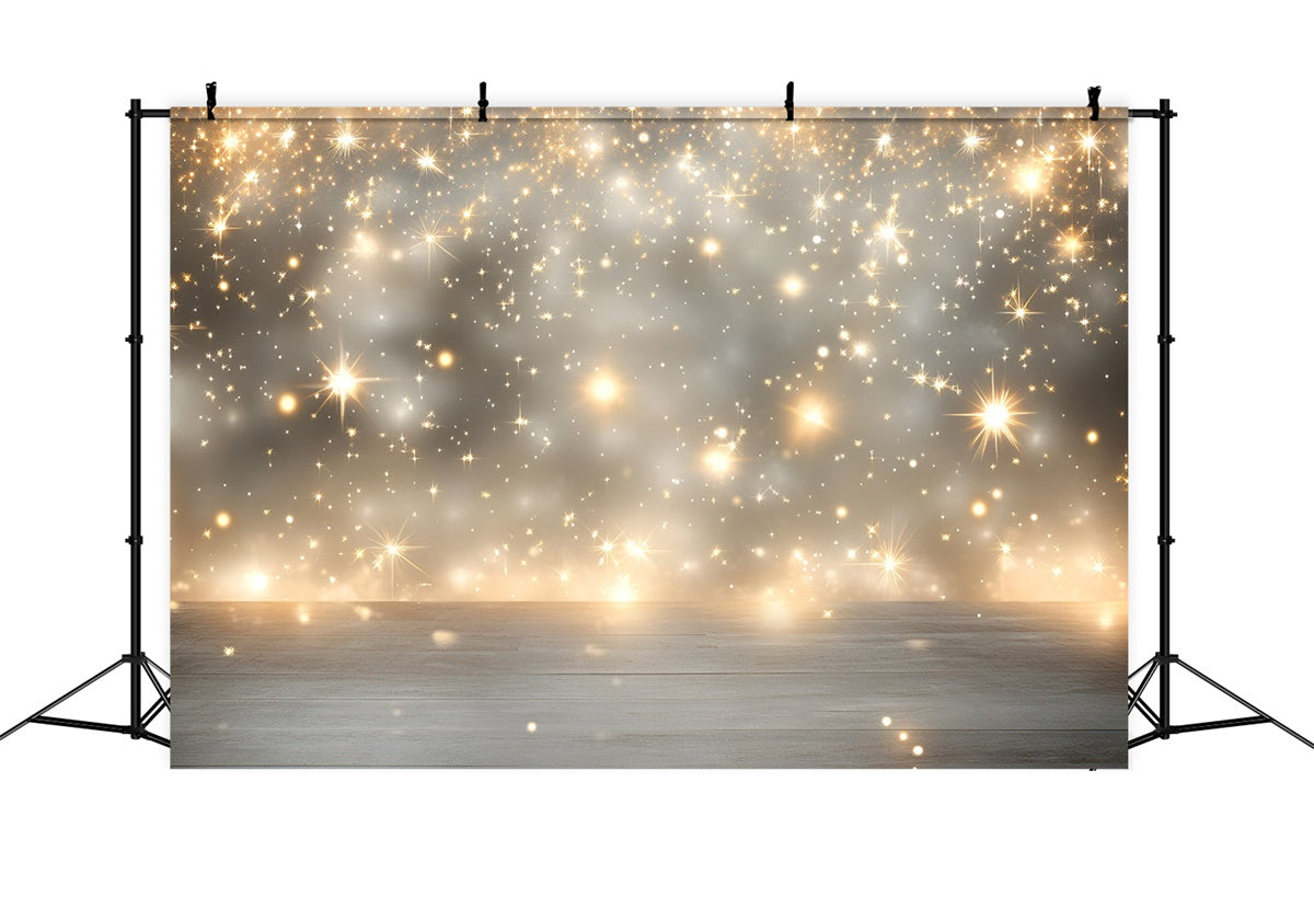 Toile de fond Étoiles Sol en Bois Étoile Scintillante GQ5-70