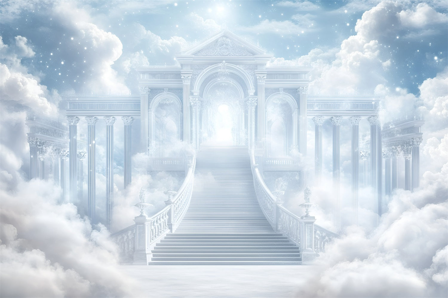 Toile de fond Ciel Nuageux Porte Céleste Rêve Nuage GQ57-112
