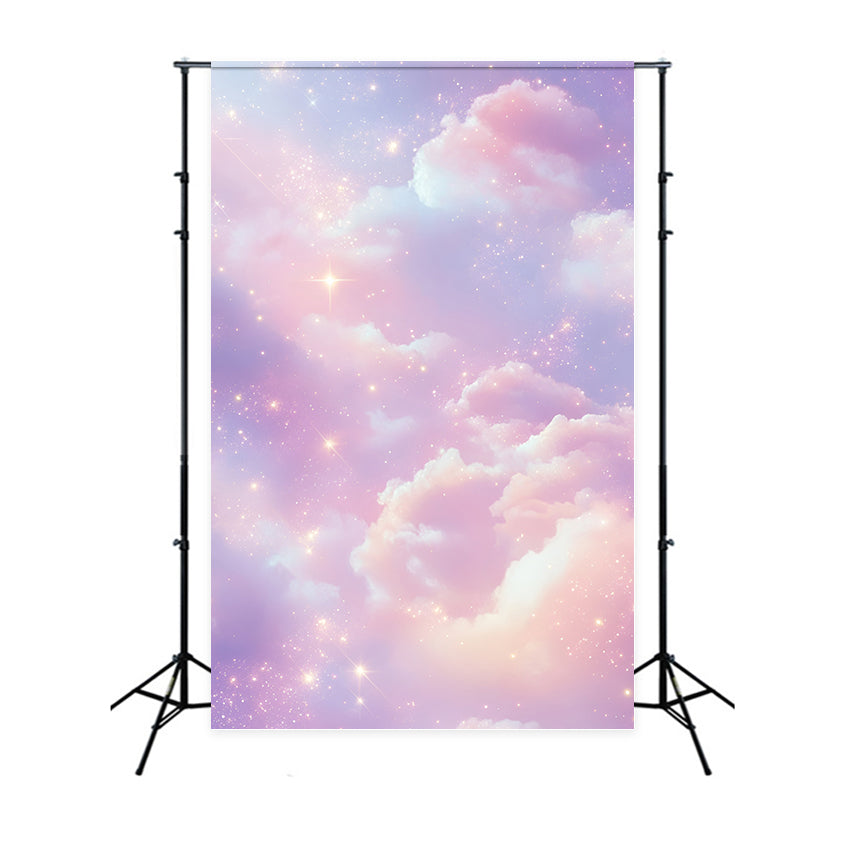 Toile de fond Nuages Lavande Rêve Éclat Ciel GQ57-116