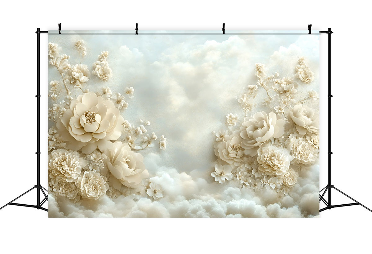 Toile de fond Photo Nuage Fleurs Flottantes Rêve GQ57-121