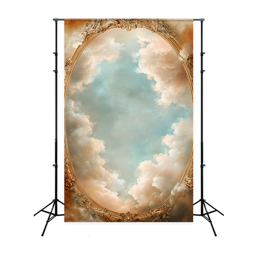 Toile de fond Photo Nuages Cadre Vintage Ciel GQ57-126