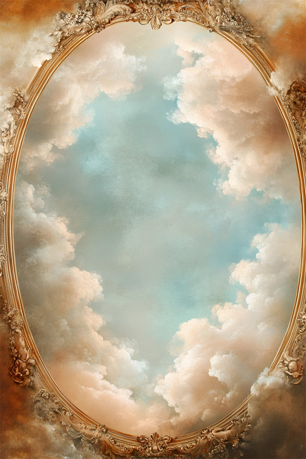 Toile de fond Photo Nuages Cadre Vintage Ciel GQ57-126