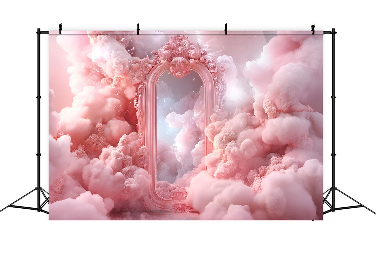 Toile de fond Nuages Fantaisie Miroir Baroque GQ57-128