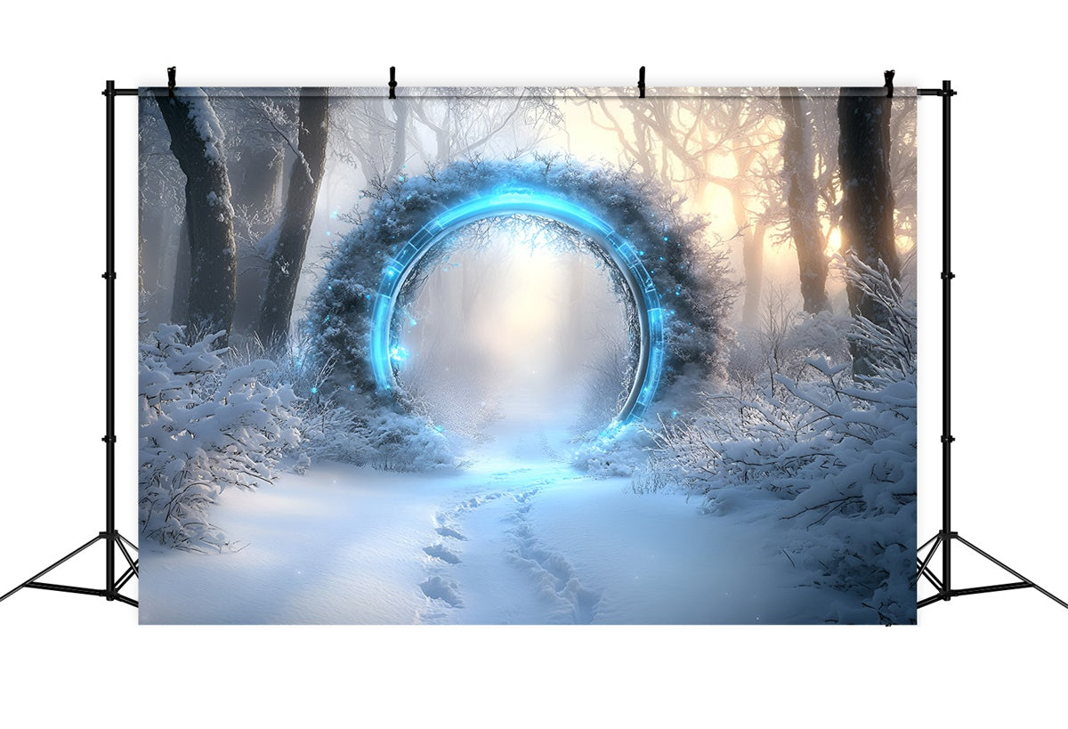 Toile de fond Hiver Arche Magique Lumineuse GQ57-153