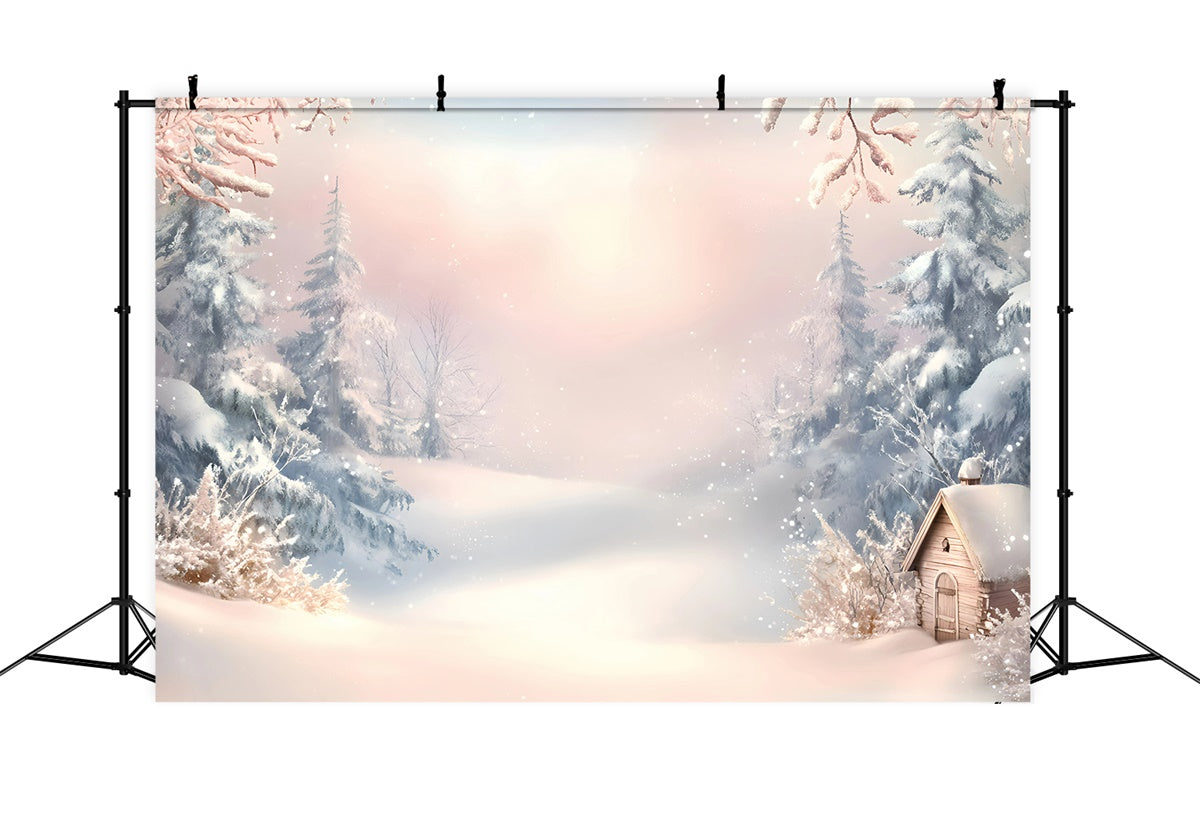 Toile de fond Hiver Matin Givré de Rêve GQ57-158