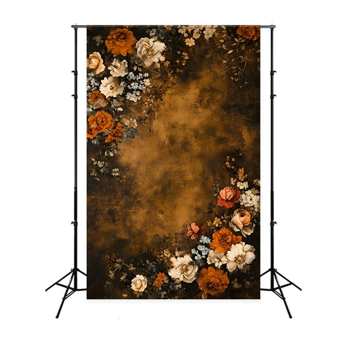 Toile de fond Beaux-Arts Vidéo Florale Ambrée Rustique GQ57-190