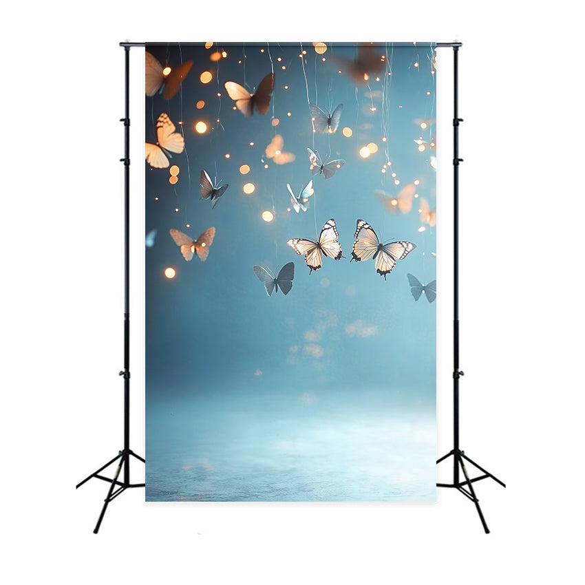 Toile de fond Photo Artistique Tissu Papillon Étincelant En Vol GQ57-194