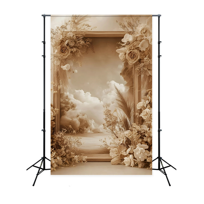 Toile de fond bohème Nuage Serein Floraison GQ57-218