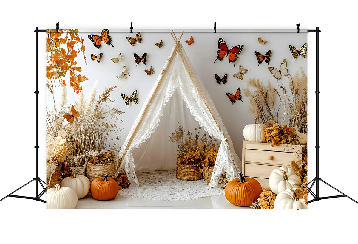 Toile de fond bohème Tente Papillon d’Automne GQ57-231