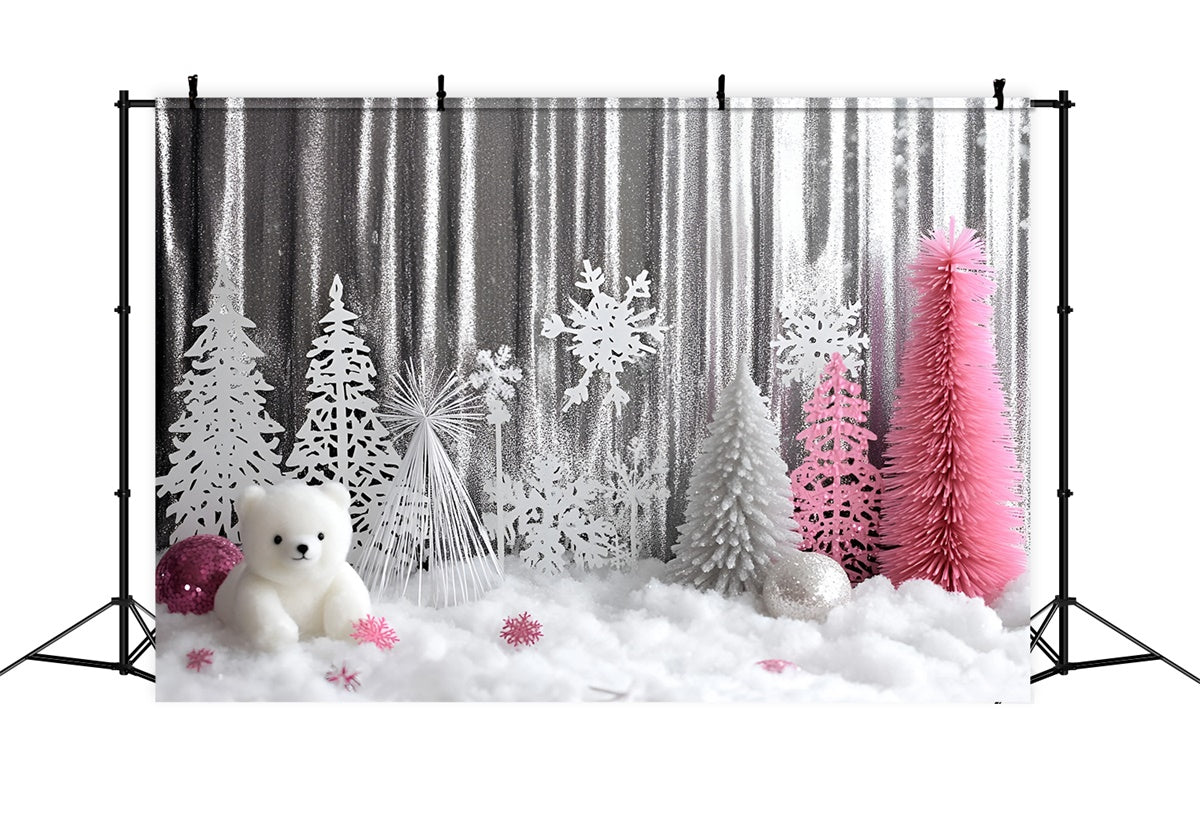 Toile de fond photo Noël Fantaisie Hivernale Brillante GQ57-36