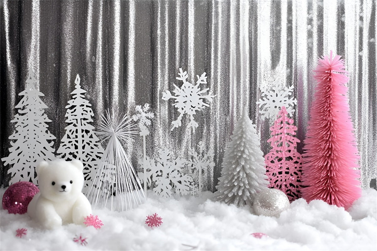 Toile de fond photo Noël Fantaisie Hivernale Brillante GQ57-36