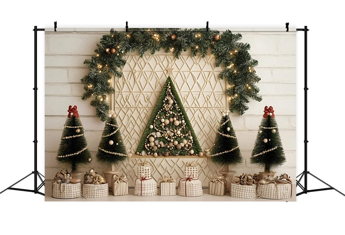 Toile de fond Noël Mur Minimaliste de Fêtes GQ57-5