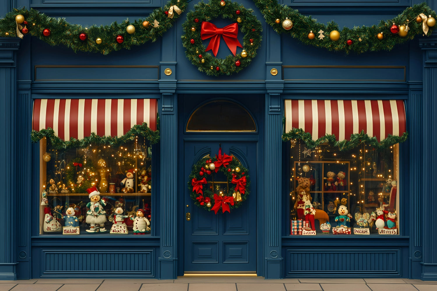 Toile de fond Noël Boutique Vintage de Noël GQ57-7