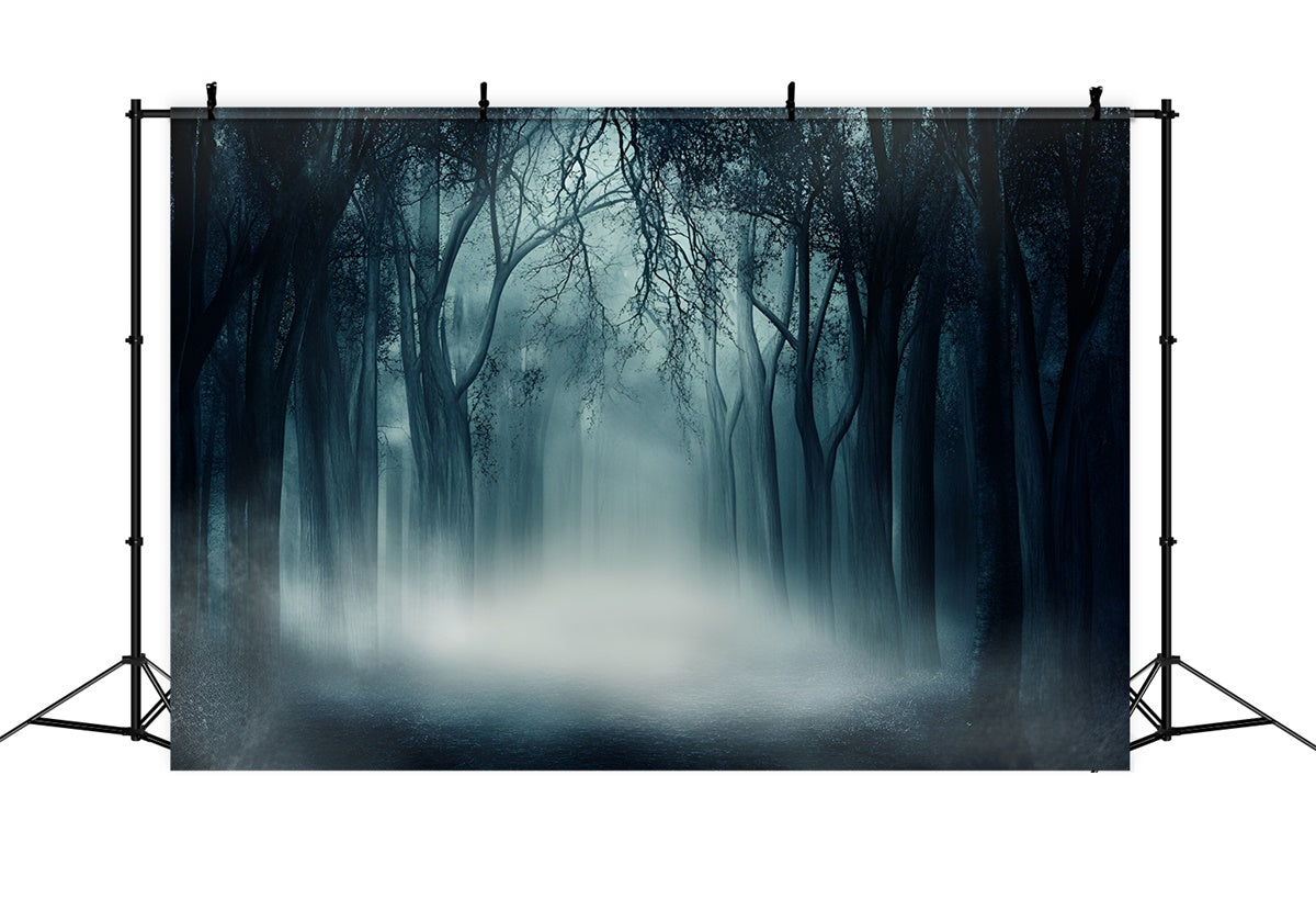 Toile de fond Forêt Sombre Bois Silence Étrange GQ57-84