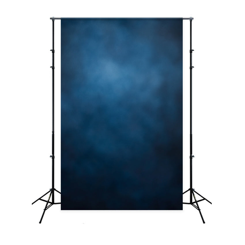 Fond de Photo Portrait Texture Brume Dégradée Bleue Profonde GQ58-110