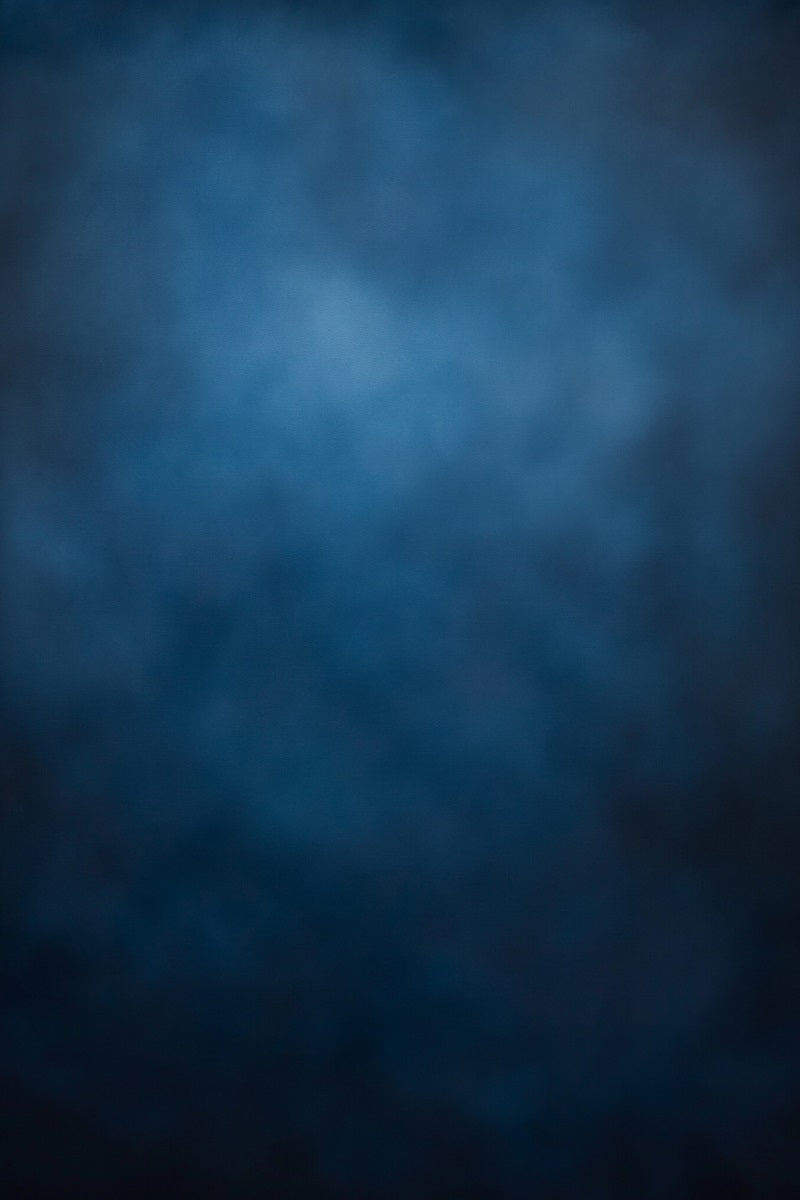 Fond de Photo Portrait Texture Brume Dégradée Bleue Profonde GQ58-110