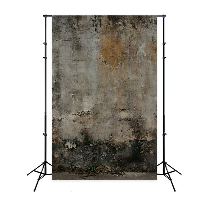 Fond Pour Photo Portrait Mur Brun Et Gris Vieilli Base De Mousse GQ58-58