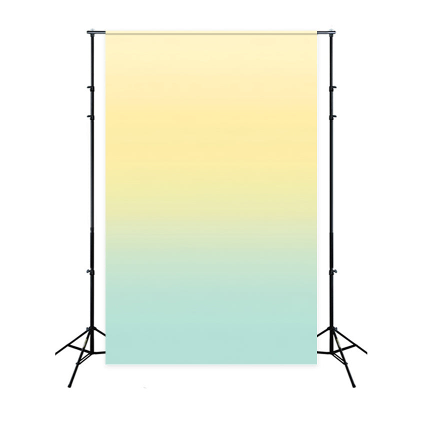 Fond de Photo Portrait Dégradé Pastel Jaune Doux À Aqua GQ58-61