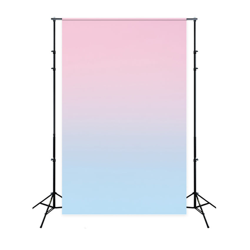 Toile de fond Photo Portrait Ombre Rose Poudré À Bleu Bébé GQ58-62