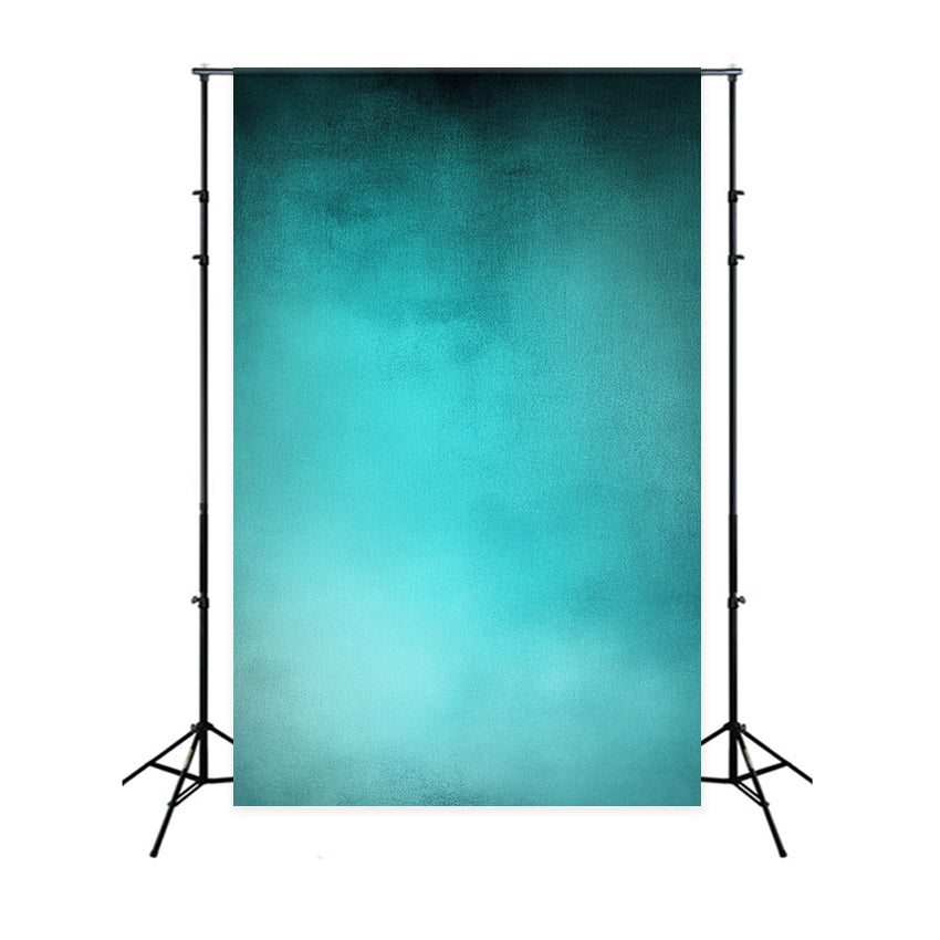 Toile de fond Photo Portrait Tissu Dégradé Doux Bleu Aqua GQ58-83
