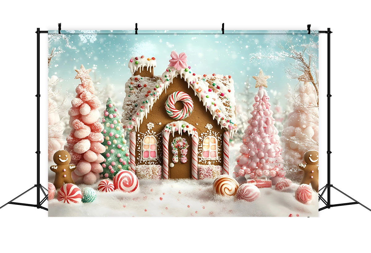Toile de fond Noël Forêt Sucrée Merveilleuse GQ58-9