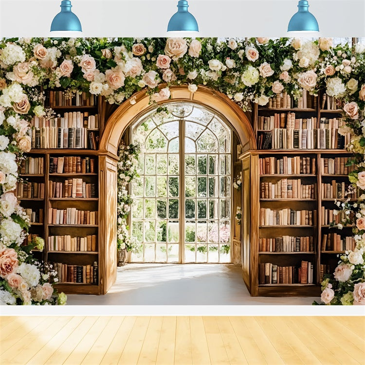 Toile de fond Retour à l’École Jardin Élégant de Livres GQ6-121