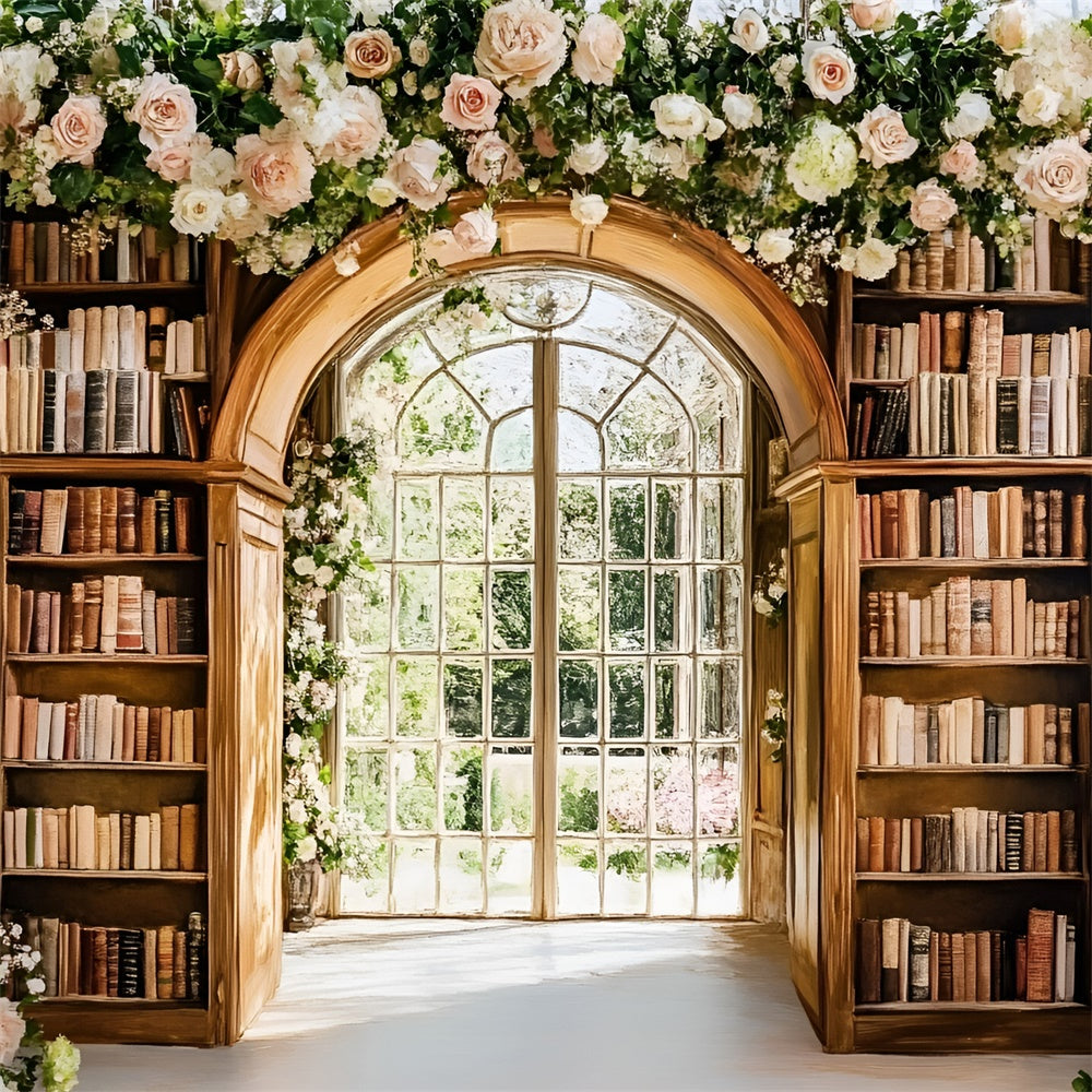 Toile de fond Retour à l’École Jardin Élégant de Livres GQ6-121