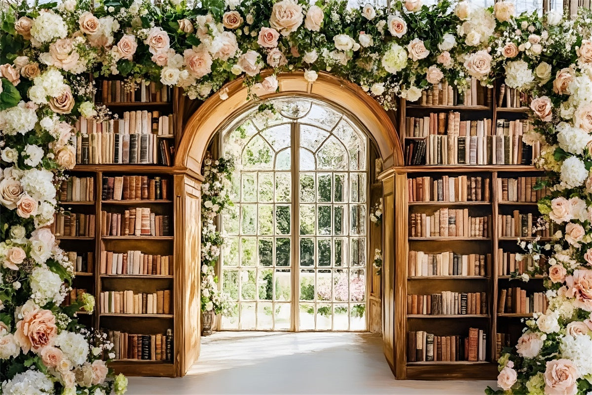 Toile de fond Retour à l’École Jardin Élégant de Livres GQ6-121