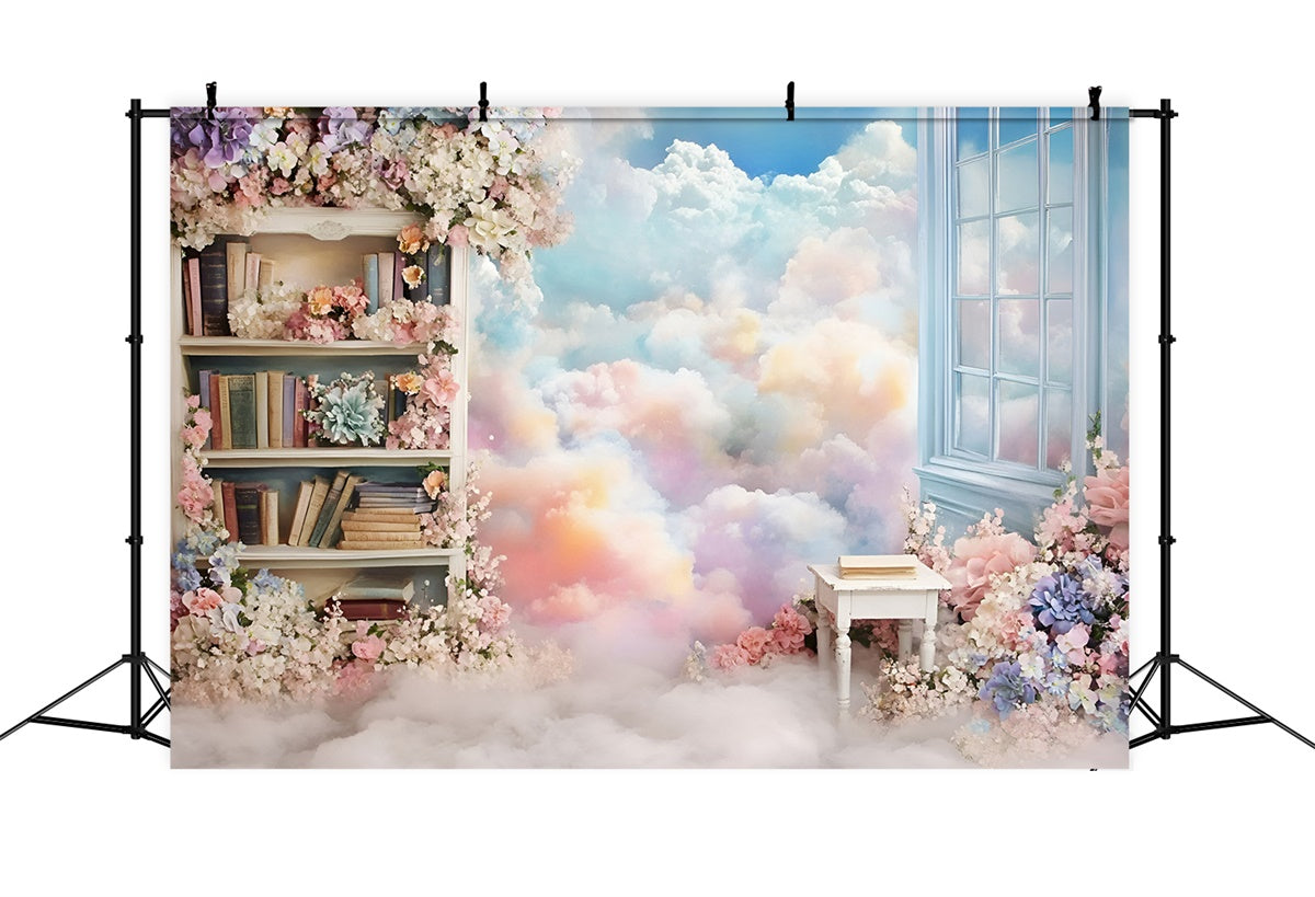 Toile de fond Retour à l’École Bibliothèque Ciel de Conte GQ6-137