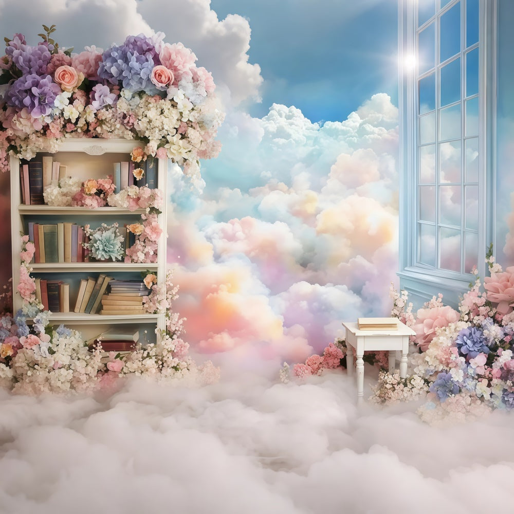 Toile de fond Retour à l’École Bibliothèque Ciel de Conte GQ6-137