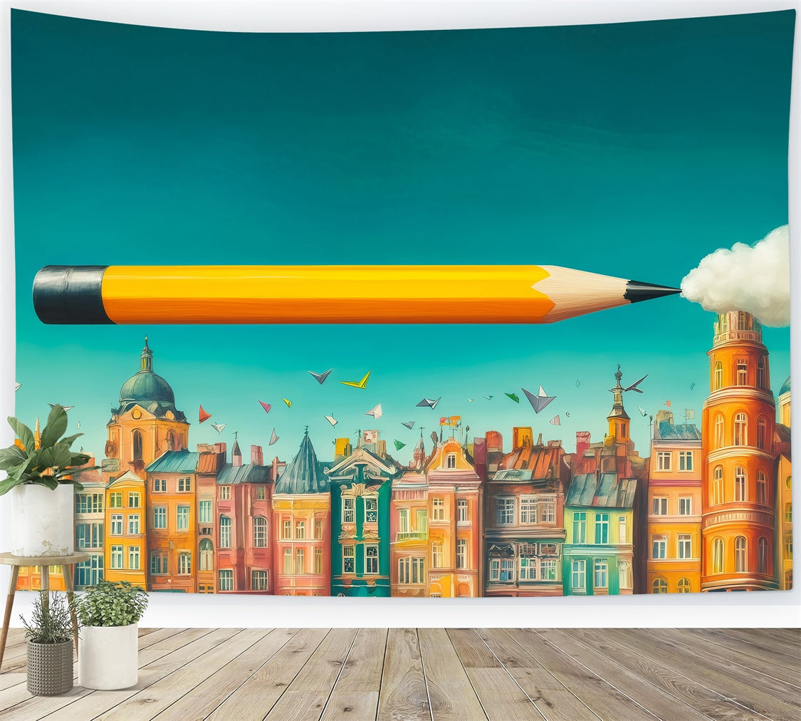 Toile de fond Retour à l’École Aventure d’Apprentissage Urbaine GQ6-139