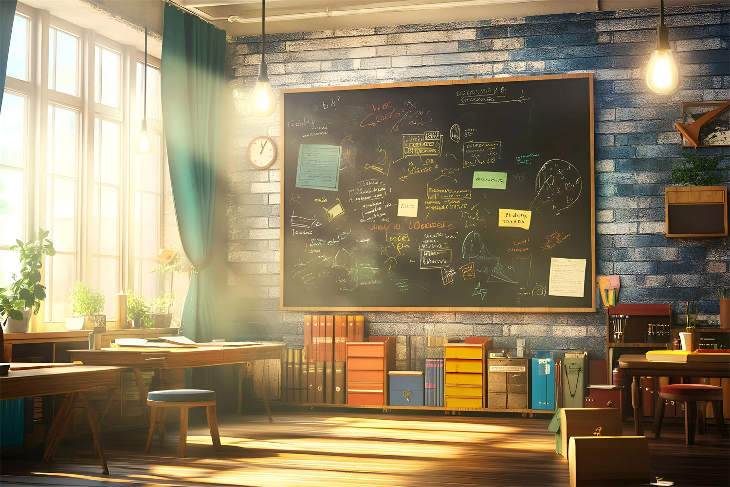 Toile de fond Salle de Classe Ambiance Moderne GQ6-146