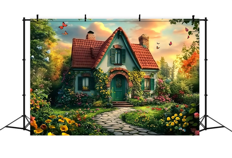 Toile de fond Retour à l’École Étude Florale de Conte GQ6-157